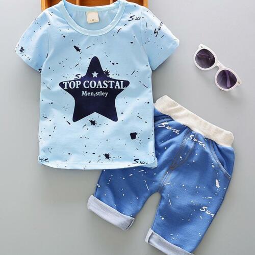 Pants Shorts Kids Children Boy Clothing Sets Baby Boys Clothes Summer T-shirt 