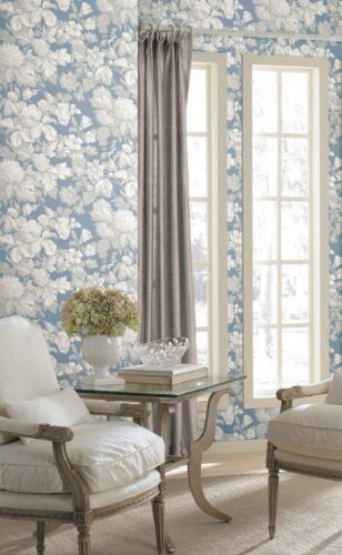York Wallcoverings French Dressing KC1845 Antique Floral Wallpaper 