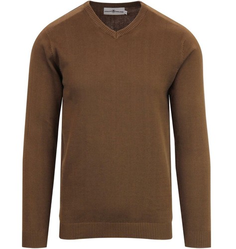 NEW MADCAP MENS RETRO 60s 70s MOD FINE GAUGE KNITTED V-NECK JUMPER Redford MC251