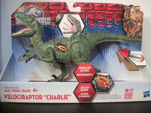 New in Box Jurassic World Action Figure-Velociraptor /"Charlie/" /& Delta/" Ankylosaure