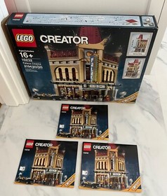 Lego PALACE CINEMA 10232 - 100% COMPLETE! w/ Checked Inventory List/BOX/Manuals