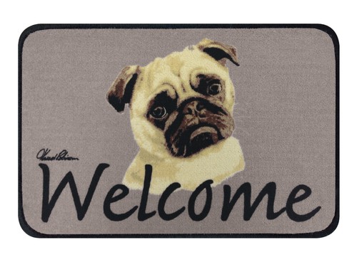 Pug Breed of Dog Welcome Floormat Doormat Indoor Use Perfect Gift