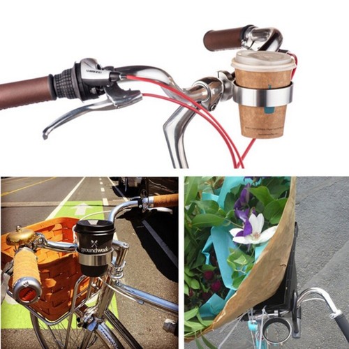 Motorcycle Bicycle Bike Water Cup Holder Drink Bottle Cup Handlebar Mount US