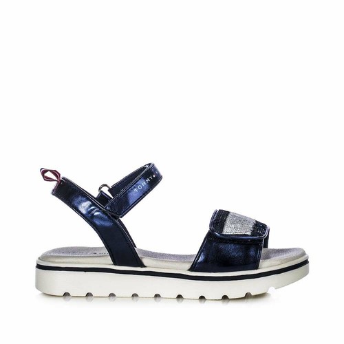 TOMMY HILFIGER Velcro Sandale T3A2-30637-0892800 blau Mädchen Sandaletten NEU