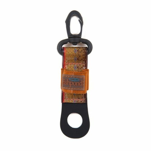 FISHPOND FLOATANT BOTTLE HOLDER IN BROWN TROUT COLOR FOR STANDARD GEL FLOATANTS
