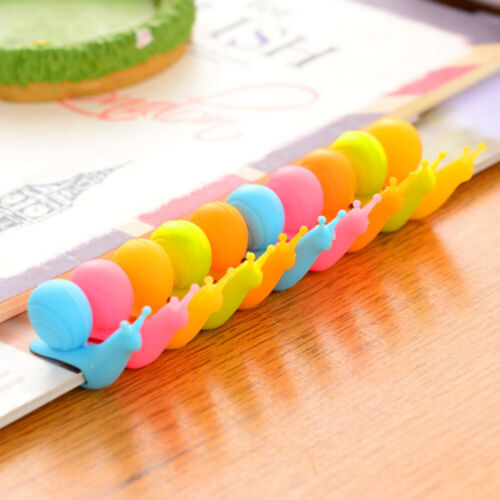 5//1Pcs Cute Snail Shape Tea Bag Holders Silicone Mug Kitchen Gift Candy Colour