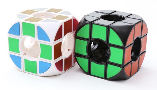 Z 3x3x3 Magic Cube Hollow Round Corner Twist Puzzle Intelligence Toys Gift Black