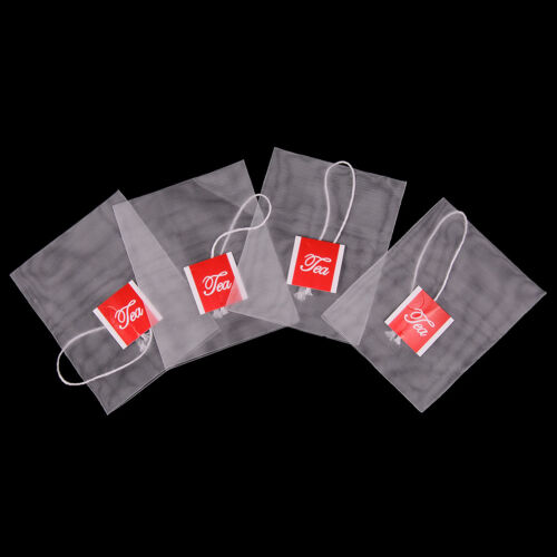 100pcs Nylon Empty Tea Bags Tea Infuser New Herb Spice Filter Strainer Tea ^m^