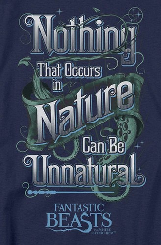 Babydoll Tee Details about / Fantastic Beasts .../"Unnatural/" Women/'s Adult or Girl/'s Jr