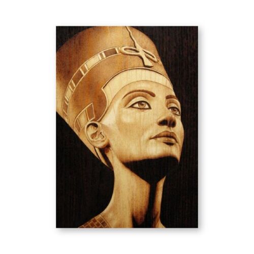 Egypt Queen Nefertiti Portrait Vintage Poster Canvas Print Home Wall Art Decor