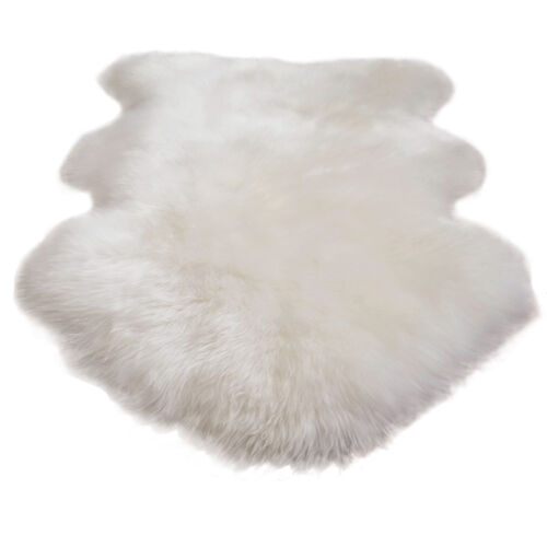 Genuine Sheepskin Rug 100% Lambskin Long Wool Carpet Sofa Pad Mat Floor Area Rug 