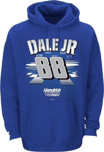 DALE EARNHARDT JR #88 FAN UP BLUE NASCAR HOODED SWEATSHIRT - CLEARANCE