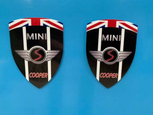 2 adhésifs stickers autocollants MINI COOPER S idéal ailes avant