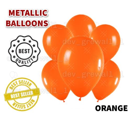 10" & 12" Helium Quality Wedding Birthday Metallic Pearlised Latex Balloons 5"