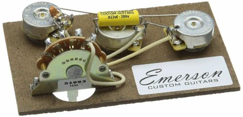 500k Töpfe Emerson Custom Strat 5-Way Vorverdrahtet Set