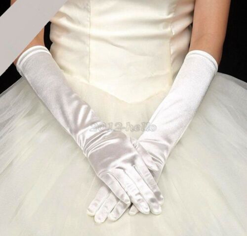 Opera Gloves Satin Wedding Bridal Long Gloves New Costume Evening Party Prom Bu 