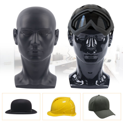 Schaufensterpuppenkopf Männliche Kopf Modell  für Kopfhörer Hüte Perücke Schmuck