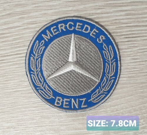 MERCEDES BENS BLUE TEAM logo  Motor Embroidered Iron On/Sew On Patch Badge 