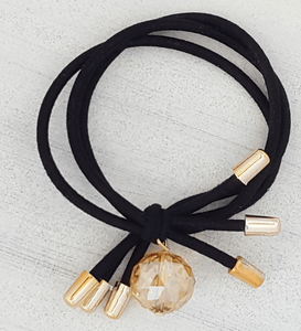 Haargummi Anhänger Zopfgummi Haarband Rubber Dutt Haarschmuck Armband Honig