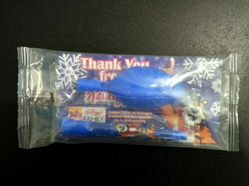 Kellogg’s Cereal 2018 Frosted Flakes Tony Tiger Blue Sip N Spoon Straw Prize