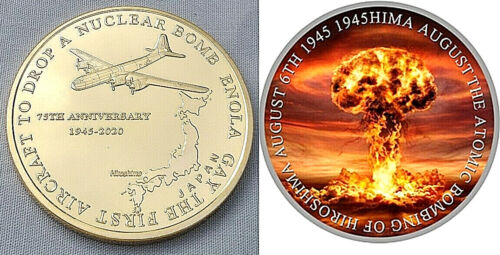 Enola Gay Gold Coin Bomber Hiroshima 1945 OMD Song Nagasaki WW2 Nuke Weapon War