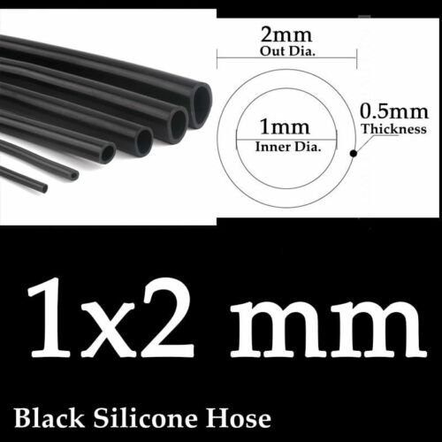 Black Silicone Tube Soft Rubber Hose Flexible Air Pump Aquarium Aeration Pipe