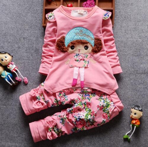 floral pants girl Baby clothes Toddler kids girls baby girls cotton lace top