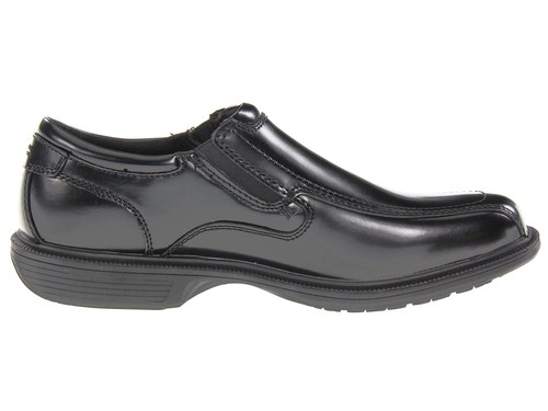 Nunn Bush Men/'s BLEEKER STREET Black slip-on leather Shoes 84357-001