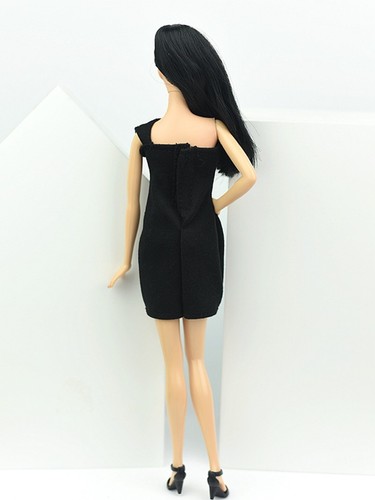 Little Black Dress For 11.5inch Doll One Piece Evening Dresses Clothes 1//6 toy