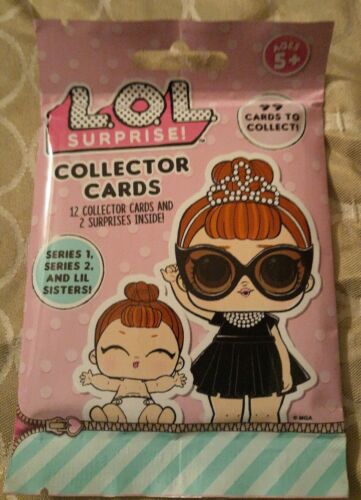 LOL Surprise Collector Cards Series 1 & 2 Lil Sisters Blind Pack Sealed 