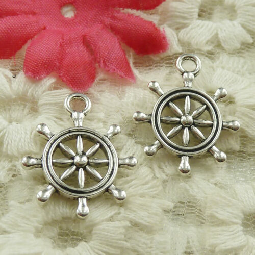 Free Ship 60 pcs Antique silver anchor charms 22x18mm H-4863