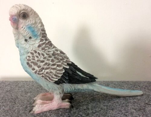 Parakeet 17 cm Blue Decorative Figurine Bird Luxury Gift Gift Loft Chalet 