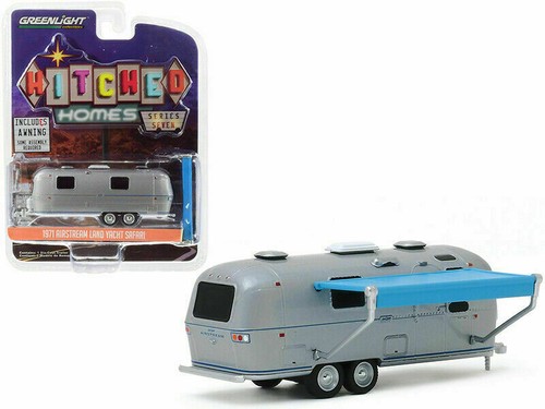 1971 Airstream Double Axle Trailer Greenlight Homes 1:64 NEU Wohnwagen Metal