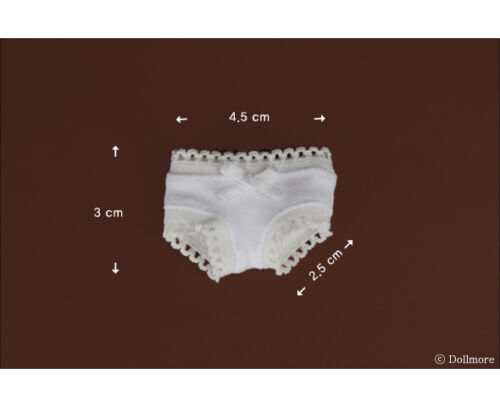 Simple Triangle GIRL Panties White Dollmore Panty 12inch fashion doll size