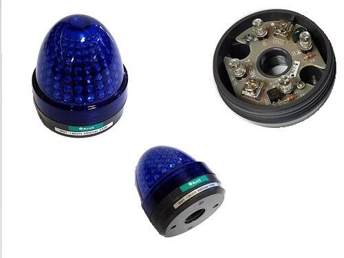 Rafi LED Signalleuchten Tilted Diamond transluzent Blau 24V 21,8mA 1St