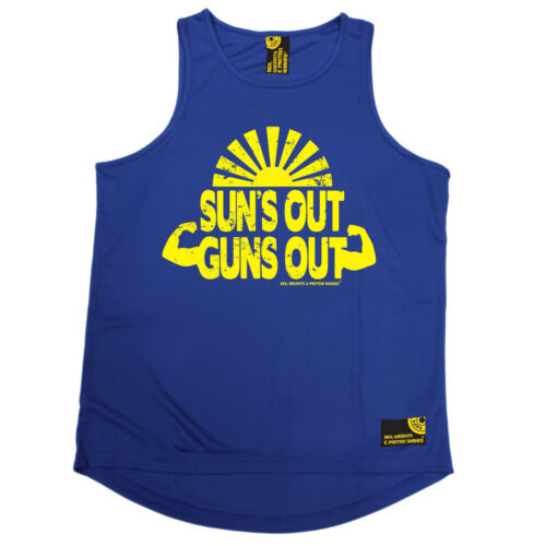 Suns Out Guns Out assouplissement Mens Dry Fit Vest Birthday Fashion Poison Entraînement Gym