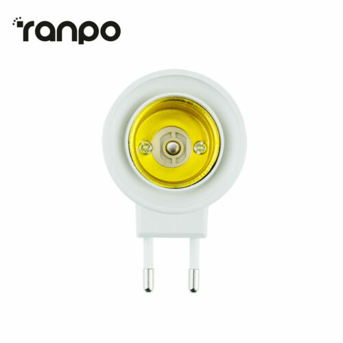 E27 Light Bulb Socket Holder Plug-in Adaptor Screw Base Lamp Wall US EU Plug RD 