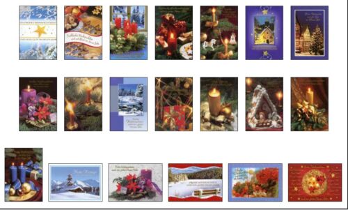 100 Cartes de Noël grusskarten Noël Cartes postales 221010 ta