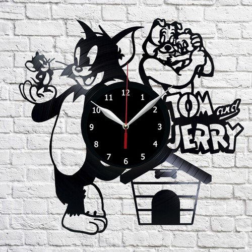 Tom and Jerry Vinyl Record Wall Clock Fun Art Home Decor 12/'/' 30cm 519