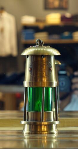 Antique Brass Minor Oil Lamp Nautical Maritime Ship Lantern Boat Light 