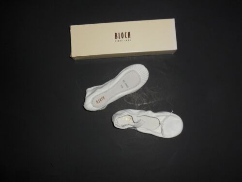 Bloch WHITE Leather Full Sole Child Ballet Shoes Flats SO205G Children Girls New