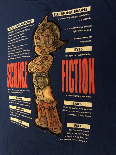 mighty atom牌衣服,mightylady系列 astro boy hologram mighty atom t-shirt blue science fiction