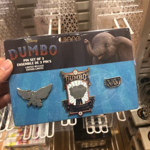 Authentic Dumbo 2019 Movie Pin set Disney store Limited Release