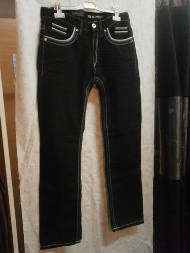 All/'onorevole Jeans//Pantaloni-Straight Cut-Fit-Blackrock Denim Jeans NEW