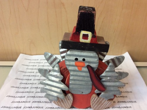 TURKEY FIGURINE GANZ NEW WOODEN BRIGHTLY COLORED STANDS 5 INCHES TALL TURKEY FIGURINE GANZ NEW WOODEN BRIGHTLY COLORED STANDS 5 INCHES TALL