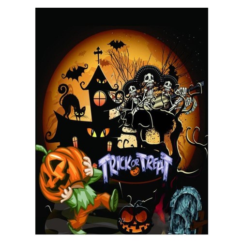 Halloween Full Drill DIY 5D Diamond Painting Cross Crafts Stitch Home Decor UK