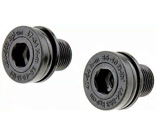 Truvativ ISIS M12 Crank Bolt Set Avec Construit rondelle 8 mm Allen Raccord Noir Nouveau