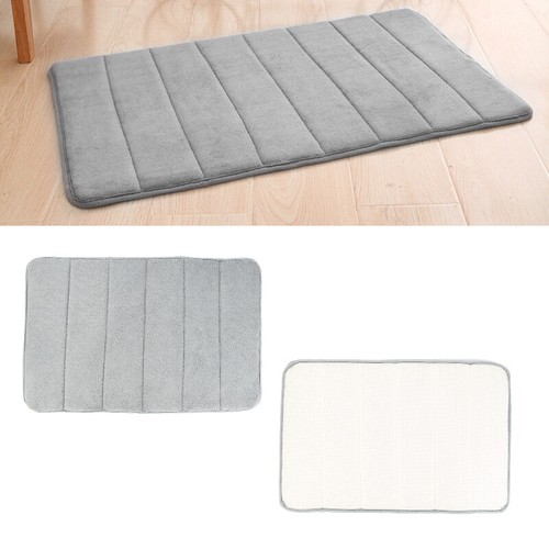 Non-slip Memory Foam Bath Mats Bedroom Floor Shower Mat Absorbent Bathroom Rug 1