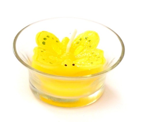 Bougie Papillon en verre Teelichtglas lumignons Bougie lumignons lumignons Support