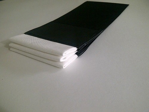 ONE Pre Folded Pocket Square The /"BANDED/" by cbelegance